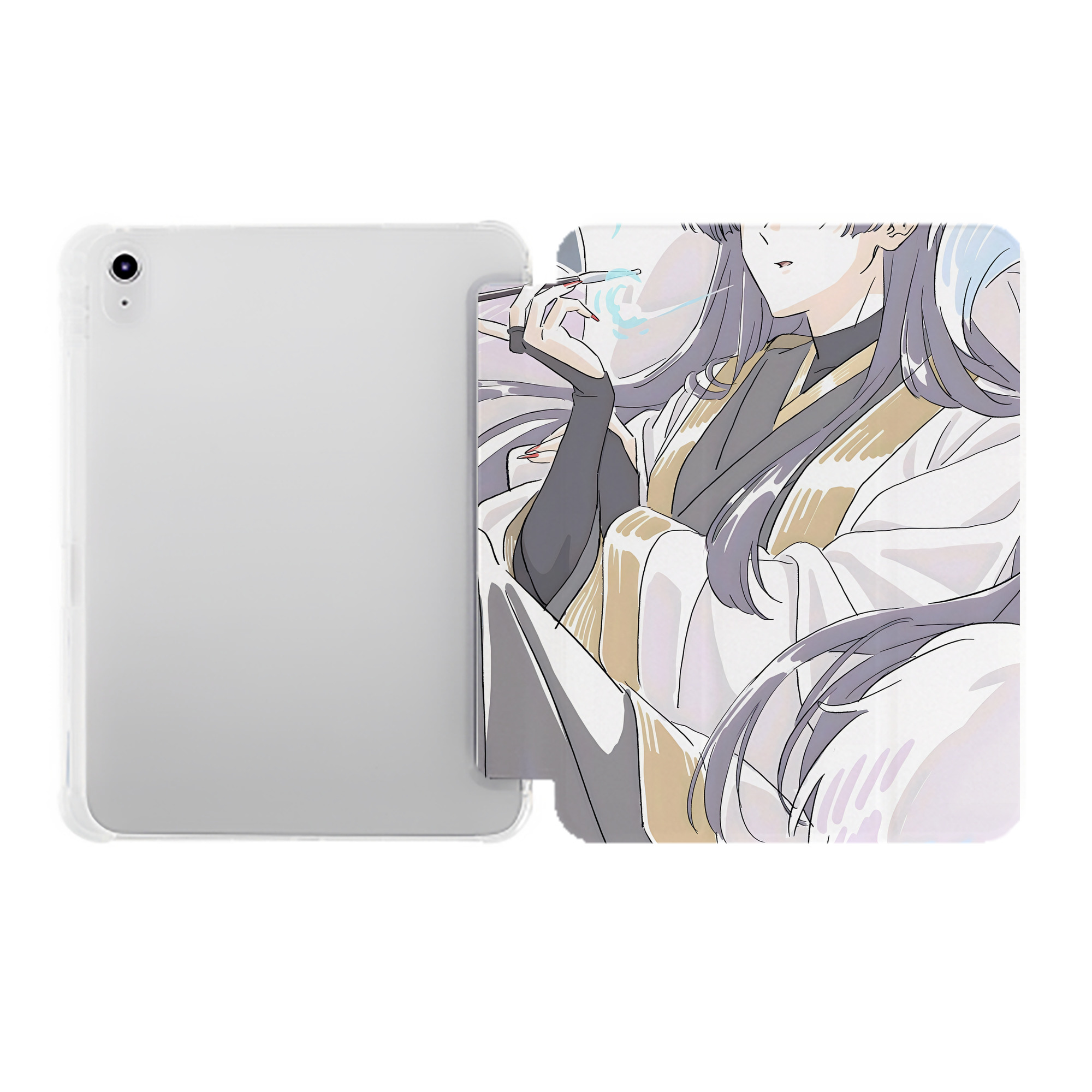 （画像用） 薬屋のひとりごと The Apothecary Diaries IPad ケース ペン収納付き 三つ折りスタンド PUレザー×シリコン 対応機種9.5/10.5/10.9インチ